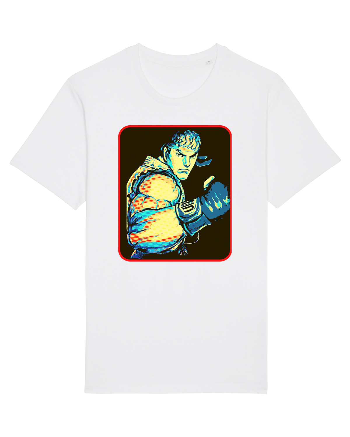 Tricou mânecă scurtă Unisex Rocker White