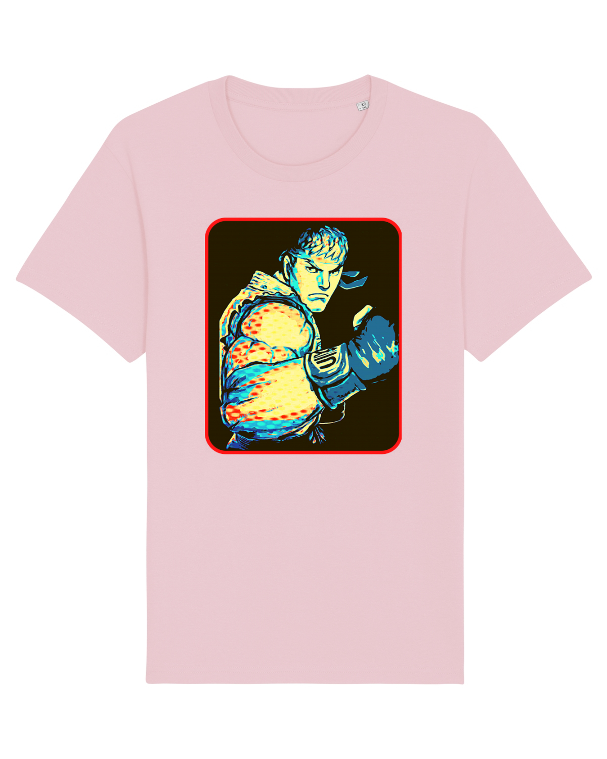 Tricou mânecă scurtă Unisex Rocker Cotton Pink