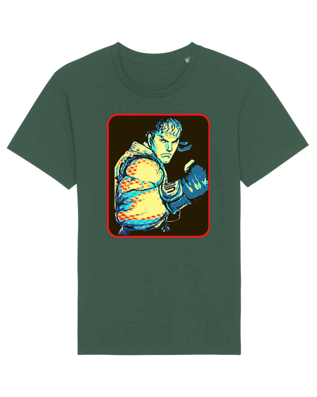 Tricou mânecă scurtă Unisex Rocker Bottle Green