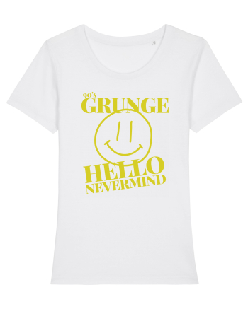Hello Nevermind 90'S Grunge White