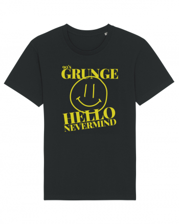 Hello Nevermind 90'S Grunge Black