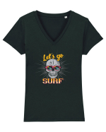 Let's go surf Tricou mânecă scurtă guler V Damă Evoker
