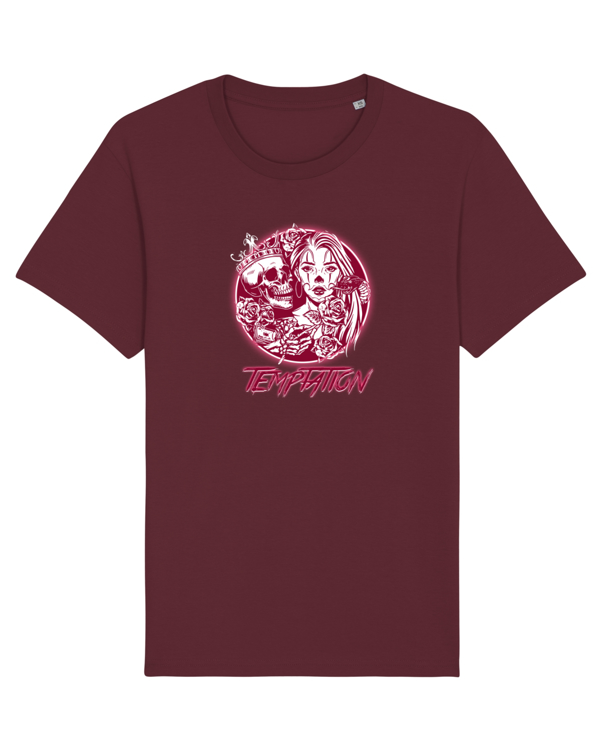 Tricou mânecă scurtă Unisex Rocker Burgundy
