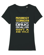 PHARMACY TECHNICIAN Tricou mânecă scurtă guler larg fitted Damă Expresser