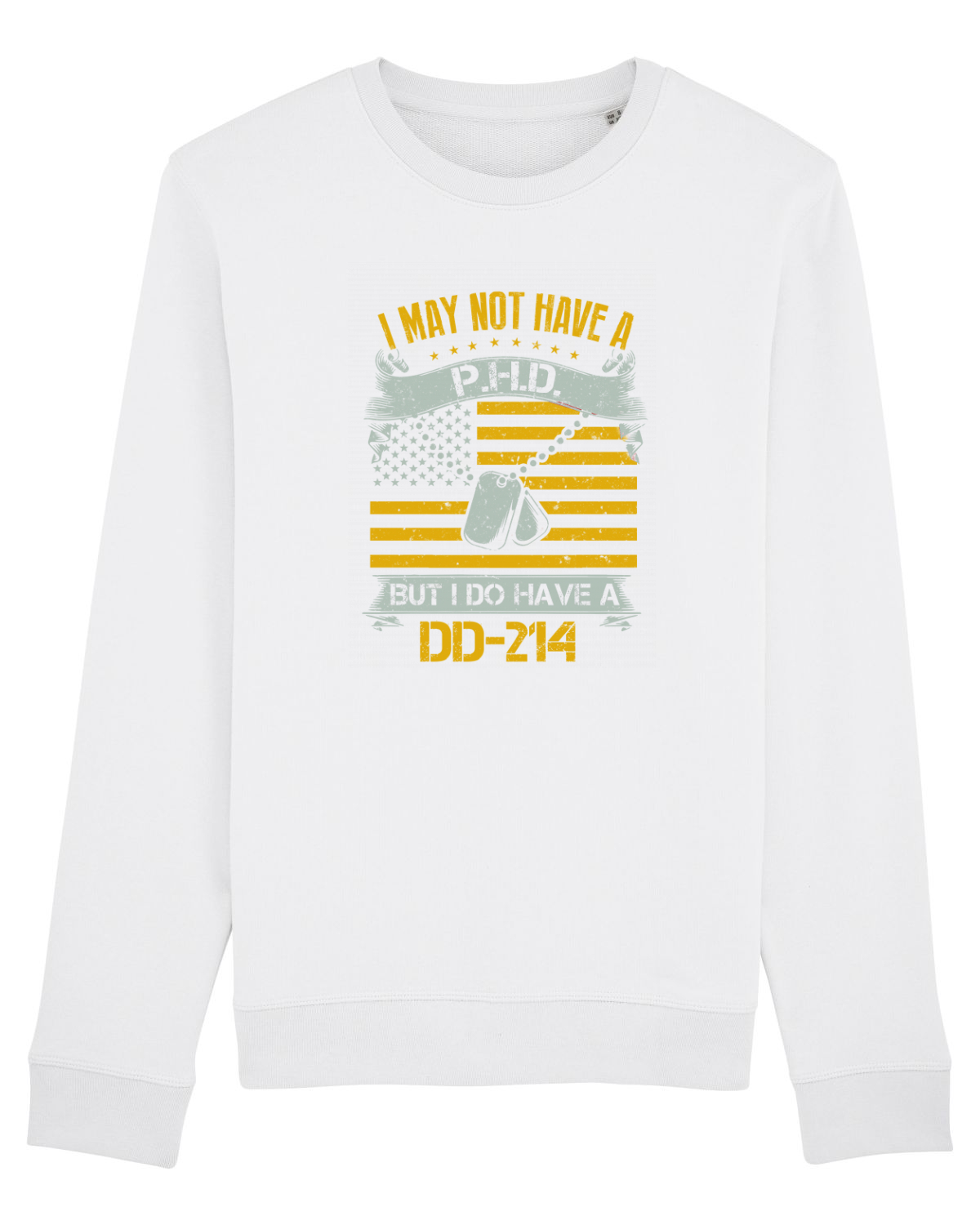 Bluză mânecă lungă Unisex Rise White