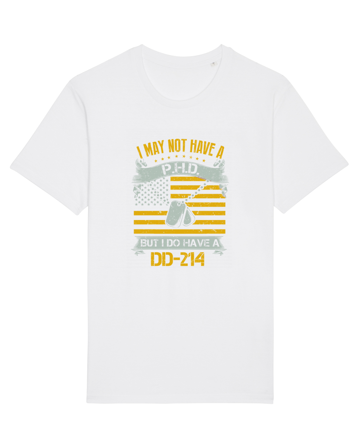 Tricou mânecă scurtă Unisex Rocker White