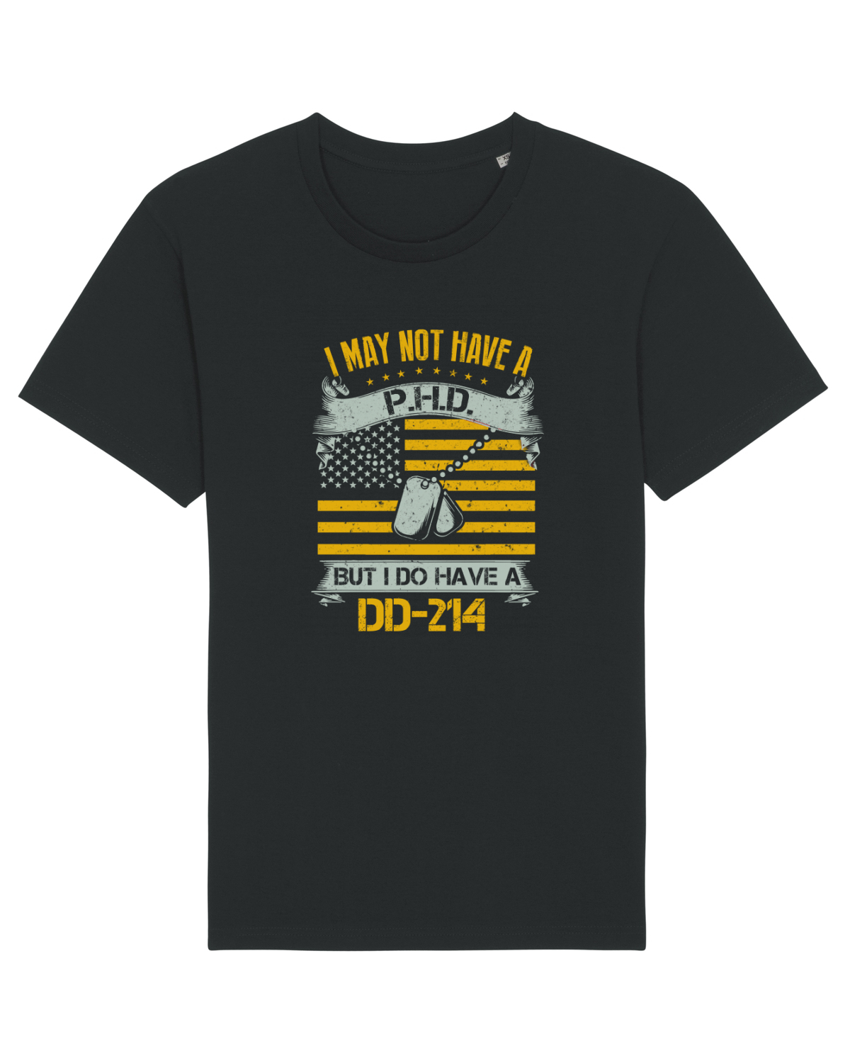 Tricou mânecă scurtă Unisex Rocker Black