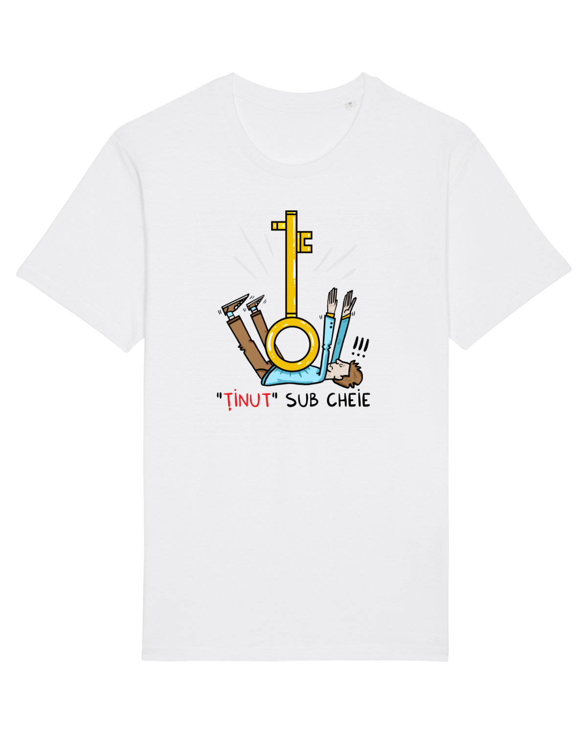 Tricou mânecă scurtă Unisex Rocker White