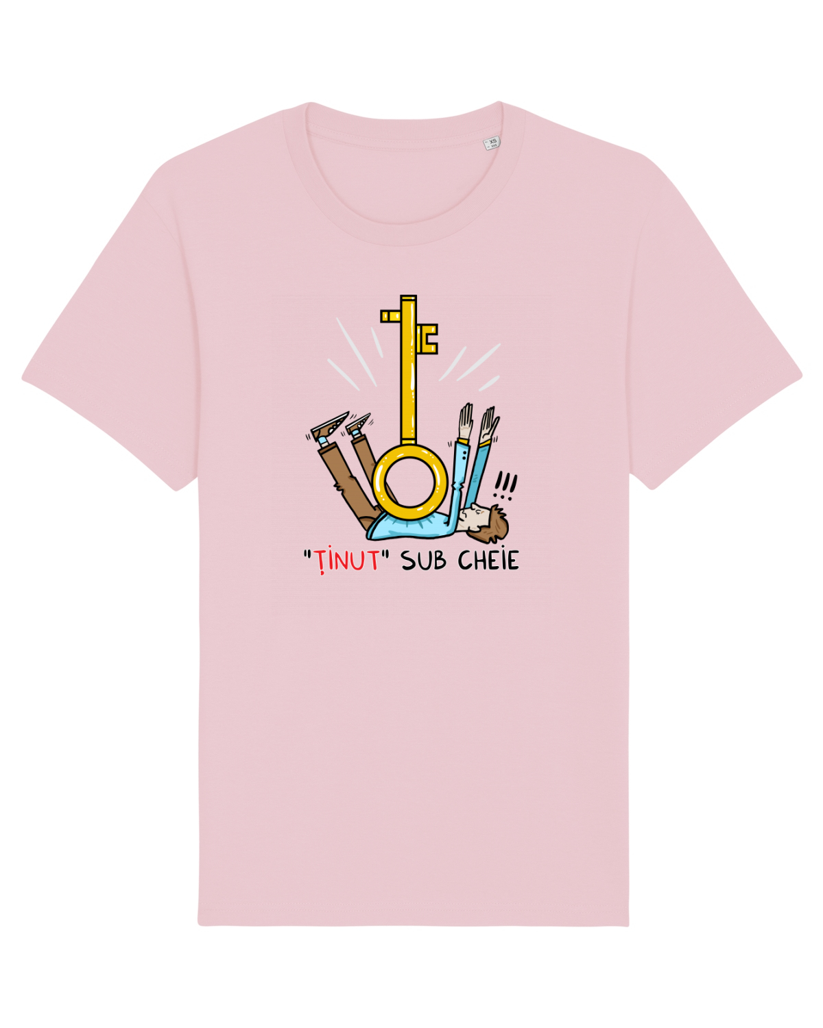 Tricou mânecă scurtă Unisex Rocker Cotton Pink