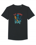 We wanna surf Tricou mânecă scurtă guler larg Bărbat Skater