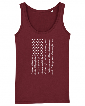 USA FLAG Burgundy