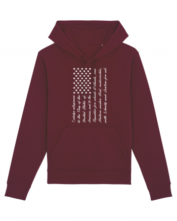 USA FLAG Burgundy