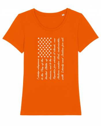 USA FLAG Bright Orange