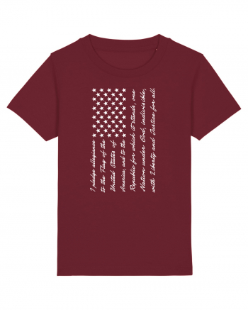 USA FLAG Burgundy