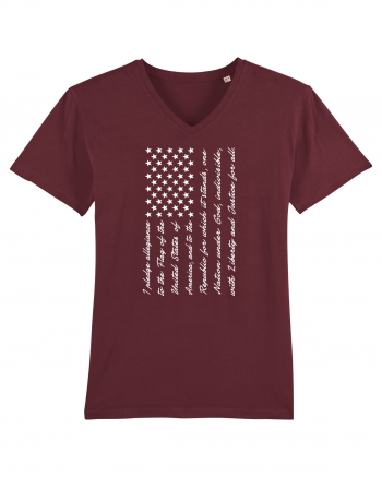 USA FLAG Burgundy