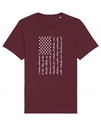 USA FLAG Burgundy