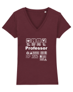 PROFESSOR Tricou mânecă scurtă guler V Damă Evoker