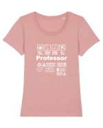 PROFESSOR Tricou mânecă scurtă guler larg fitted Damă Expresser