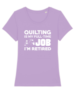 QUILTING Tricou mânecă scurtă guler larg fitted Damă Expresser