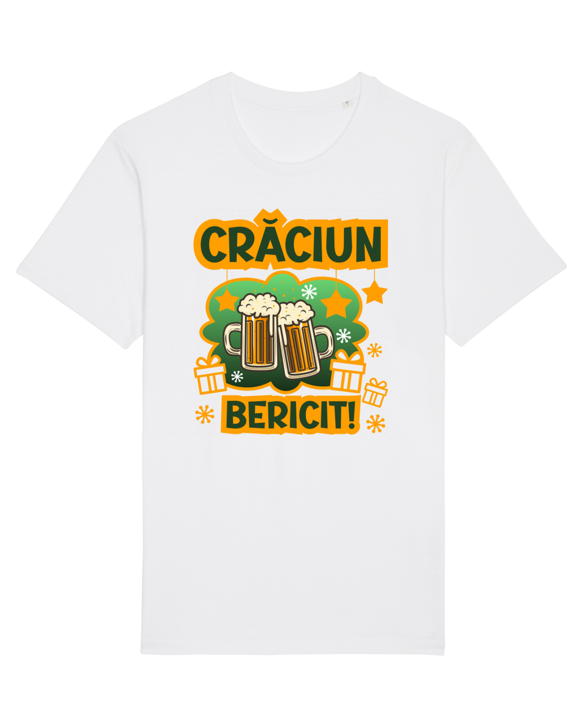 Tricou mânecă scurtă Unisex Rocker White