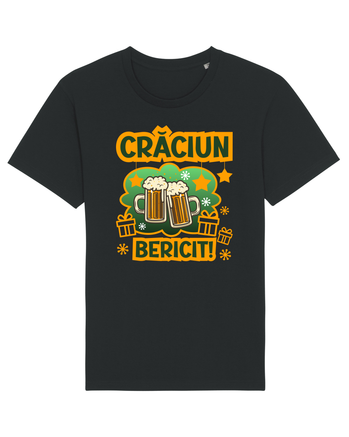 Tricou mânecă scurtă Unisex Rocker Black