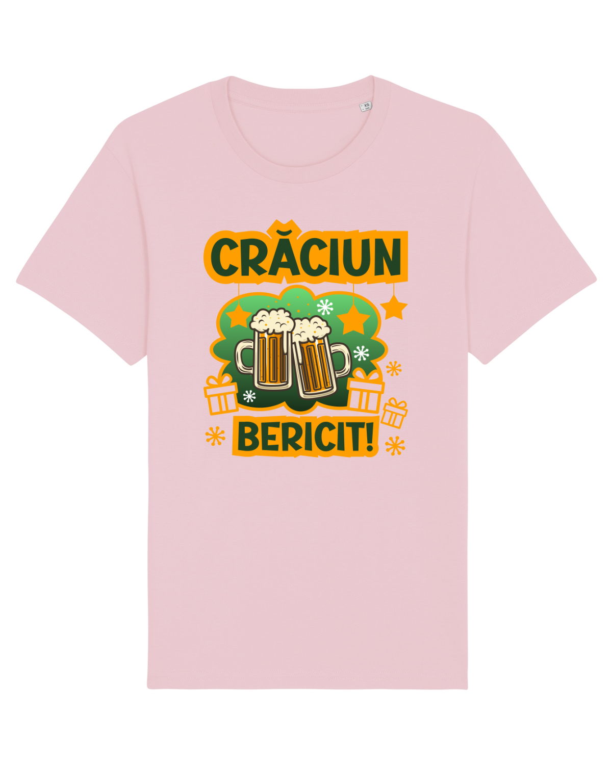Tricou mânecă scurtă Unisex Rocker Cotton Pink