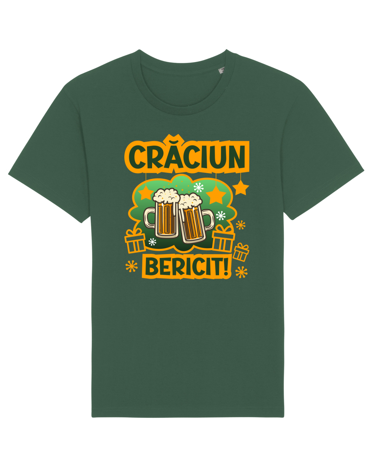 Tricou mânecă scurtă Unisex Rocker Bottle Green