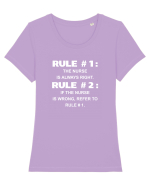 NURSE Tricou mânecă scurtă guler larg fitted Damă Expresser
