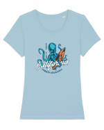 Surf Club California Tricou mânecă scurtă guler larg fitted Damă Expresser