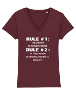 DRIVER Tricou mânecă scurtă guler V Damă Evoker