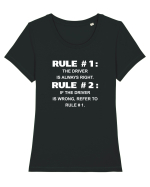DRIVER Tricou mânecă scurtă guler larg fitted Damă Expresser