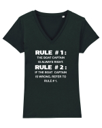 BOATCAPTAIN Tricou mânecă scurtă guler V Damă Evoker