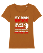 FIREFIGHTER Tricou mânecă scurtă guler larg fitted Damă Expresser