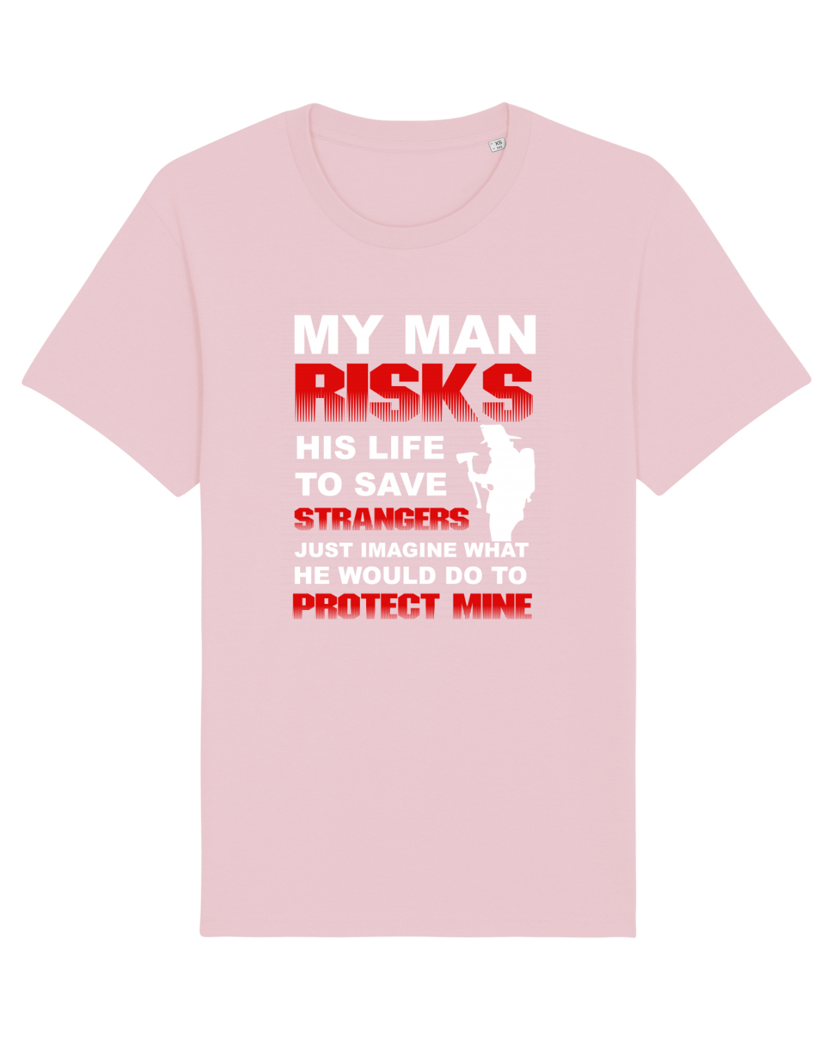Tricou mânecă scurtă Unisex Rocker Cotton Pink