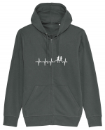 RUN Hanorac cu fermoar Unisex Connector
