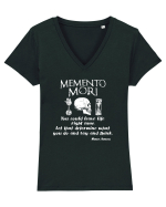 Memento Mori Tricou mânecă scurtă guler V Damă Evoker
