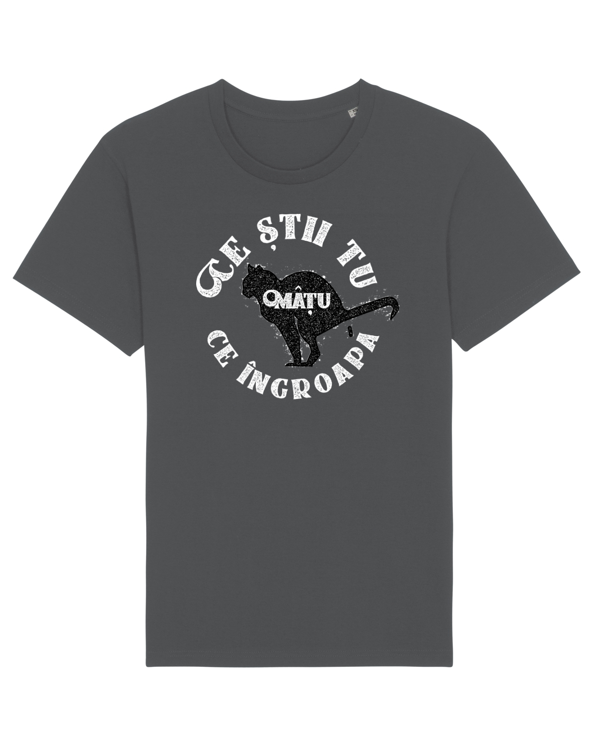 Tricou mânecă scurtă Unisex Rocker Anthracite