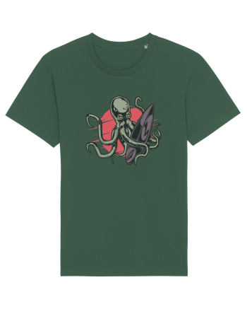 Surfing Octopus Bottle Green