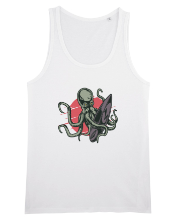 Surfing Octopus White