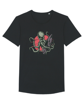 Surfing Octopus Black