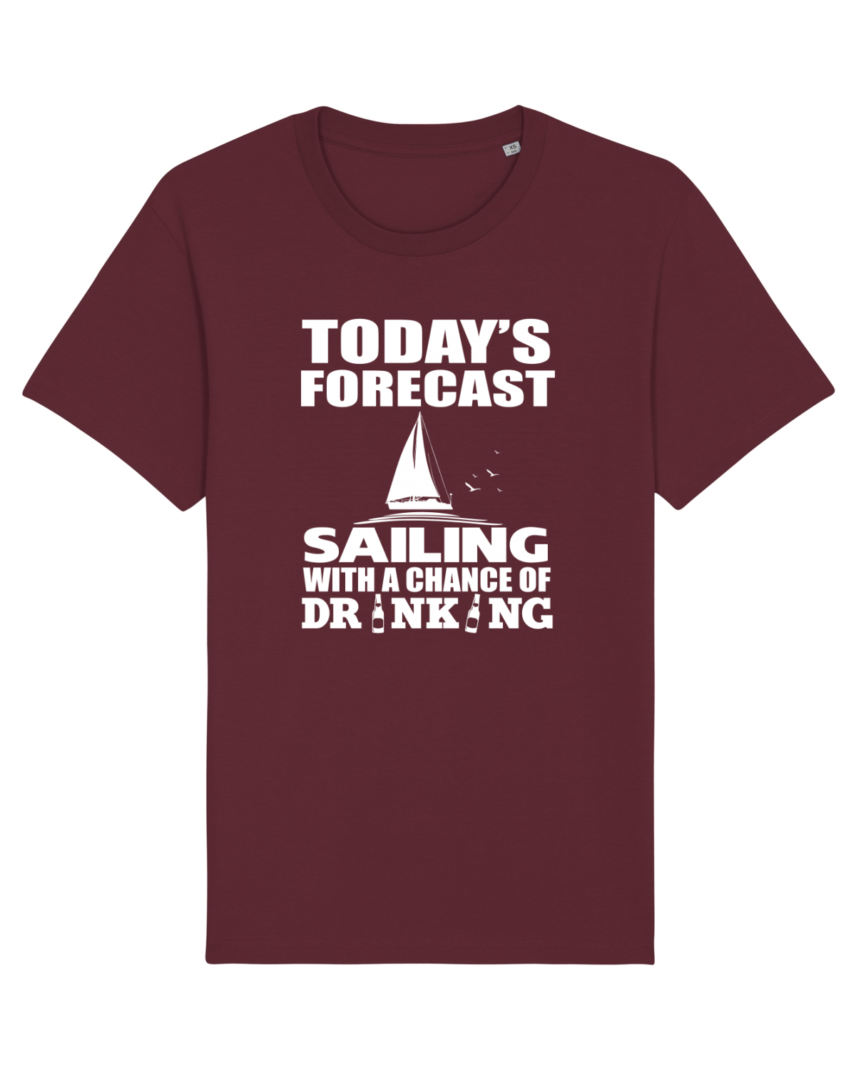 Tricou mânecă scurtă Unisex Rocker Burgundy