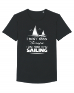 SAILING Tricou mânecă scurtă guler larg Bărbat Skater