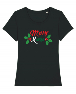 Merry X wife Tricou mânecă scurtă guler larg fitted Damă Expresser