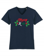 Merry X wife Tricou mânecă scurtă guler V Bărbat Presenter