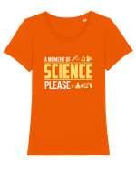 SCIENCE Tricou mânecă scurtă guler larg fitted Damă Expresser