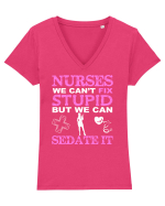 NURSE Tricou mânecă scurtă guler V Damă Evoker