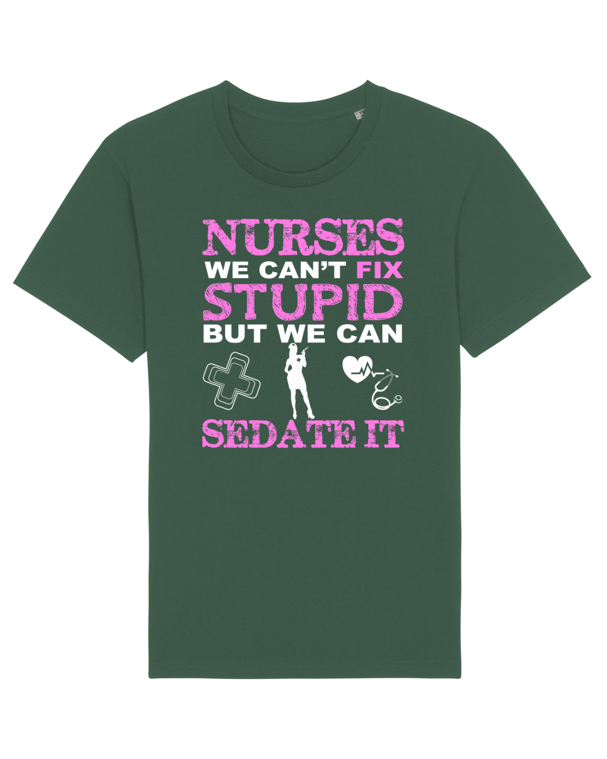 Tricou mânecă scurtă Unisex Rocker Bottle Green
