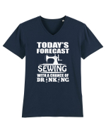 SEWING Tricou mânecă scurtă guler V Bărbat Presenter