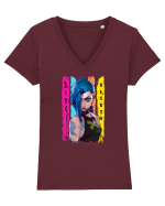 Arcane Jinx Tricou mânecă scurtă guler V Damă Evoker