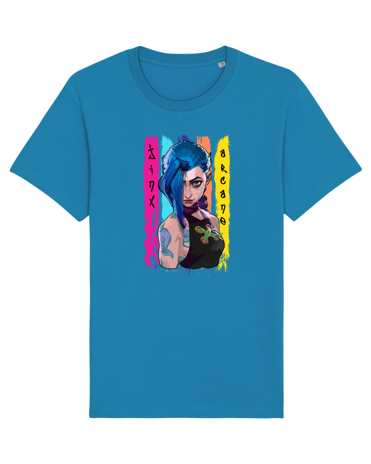 Tricou mânecă scurtă Unisex Rocker Azur